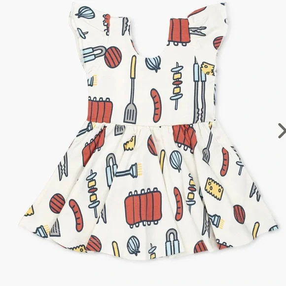 Short sleeve BBQ dress Monica + Andy. Size 6-12 months - Picture 3 of 9
